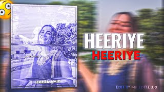 Heeriye Heeriye  Hania Amir  Ae Inspired  Alight Motion  PRESET For Alight Motion [upl. by Sholom]