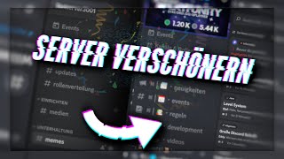 DISCORD SERVER VERSCHÖNERN  SERVER DESIGN HILFE [upl. by Steffy]