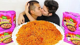 OUR FINAL VIDEO TOGETHER • SPICY MALA FIRE NOODLES • Mukbang amp Recipe [upl. by Yrtsed688]