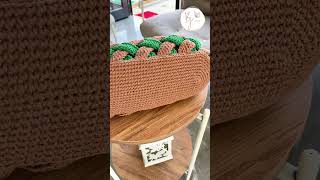 🥰 HARİKA OLDU 💯 ÖRGÜ ÇANTA YAPIMI  TIĞ İŞİ FARKLI ÇANTA  YENİ ÖRGÜ ÇANTA MODELLERİ crochetbag [upl. by Warrin]