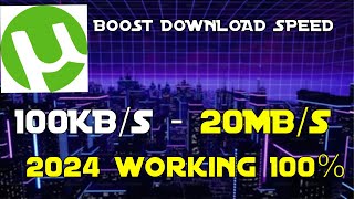 How to increase utorrent download speed working method 2024 [upl. by Ahsieni863]