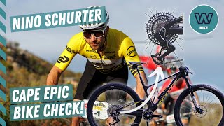 NINO SCHURTER BIKE CHECK  NEW SRAM AXS  CAPE EPIC [upl. by Mellins]