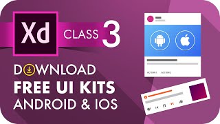 Start designs with free UI kits in XD  pelfizz adobexdtutorials hinditutorials [upl. by Ateuqram937]