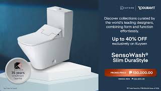 Refresh your space with Duravit SensoWash®—up to 40 off [upl. by Enelime]