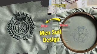 DIY embroidery letter on clothes tutorial personalize your Shirt [upl. by Frohman]