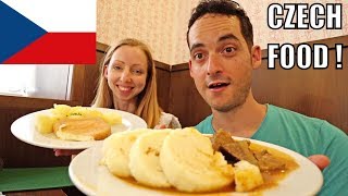 TRYING CZECH FOOD in PRAGUE  WHAT TO EAT FOR A FIRST TIMER wTravelGeekery [upl. by Yduj]