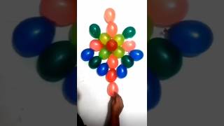 Creating Beautiful flower Balloon and water Colorful Balloons popping Reverse ASMR satisfying shots [upl. by Nobe]