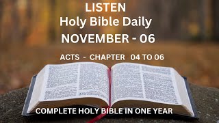 Bible Reading l Daily l English l Complete Holy Bible in one year [upl. by Eno622]