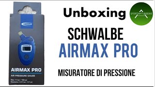 Unboxing  SCHWALBE AirMax Pro manometro digitale per la misura della pressione dei copertoni [upl. by Dnallor]