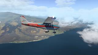 X Plane 11 Kona Hawaii Ortho4XP Airfoillabs C172 [upl. by Edelman]