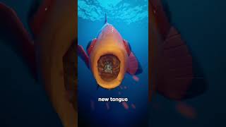 A parasite attached to a fish tough fish animaln goldfish animation funny idontwannatalkabouti [upl. by Arturo]