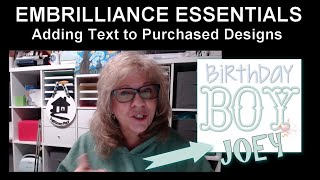 Mastering Embrilliance Essentials How To Add Text To Your Designs Like A Pro [upl. by Haldas]