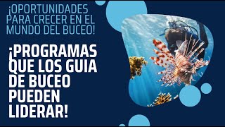 ¡Programas que los Divemasters Pueden Liderar Oportunidades para Crecer en el Mundo del Buceo [upl. by Delanty]