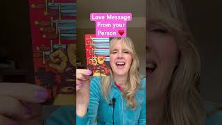 Love Message From Your Person 🙏🩷 tarot lovemessage astrology channeledmessages gemstonetarot [upl. by Arocal]