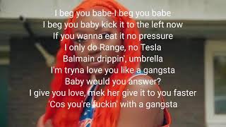 Gangsta  Darkoo ft Ms Banks Br3ny  REMIX  LYRICS [upl. by Anirbes]