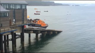 Tenby amp Lifeboat Launch [upl. by Notsgnik]