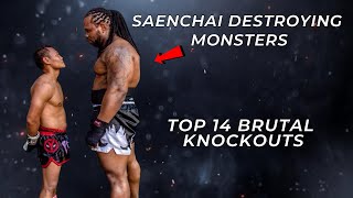 Saenchais Brutal Knockouts Destroying Monsters [upl. by Erida]