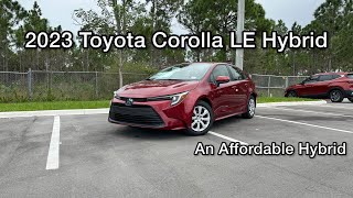 2023 Toyota Corolla LE Hybrid  The Affordable FuelSipping Sedan [upl. by Shana824]