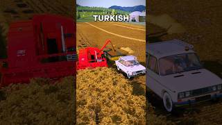 NOOB VS PRO VS TURKISH 🚜  FS22 farming farmingsimulator22 fy fyp shorts [upl. by Adna]