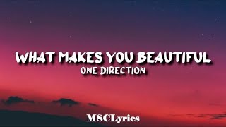 One Direction  What Makes You BeautifulLyrics🎵 [upl. by Toinette527]