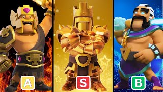 Ranking EVERY Barbarian King Skin in Clash of Clans [upl. by Kean309]