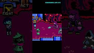 Deltarune Vs Susie part 1 Deltarune SusieFight Undertale Kris Ralsei Susie Lancer [upl. by Aihsek]