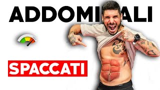 ADDOMINALI DISTRUTTI IN 8 MINUTI  scheda completa [upl. by Wilkins617]