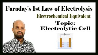 Lesson 6 Faradays 1st Law of Electrolysis  Topic Electrolytic Cell  Electrochemistry [upl. by Hartzel484]