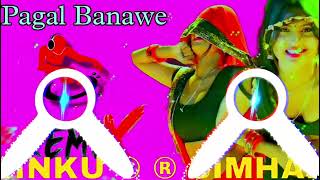 Pagal Banawe Dj Remiix Song  Hard Reggtion Mix  Full Vibration Mix  Rinku Simhar King [upl. by Dihgirb]