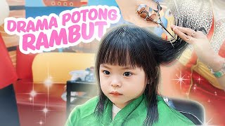 DRAMA YUKACHAN POTONG RAMBUT DI SALON  vlog [upl. by Bahner547]