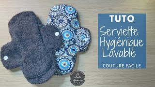 TUTO Couture facile  Serviette Hygiénique Lavable  La Belle Mercerie [upl. by Airekat564]