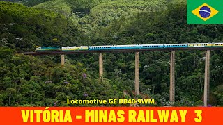 Cab Ride VitóriaMinas Railway Part 3 Governador Valadares  Desembargador Drumond Brazil 4K [upl. by Ruphina]