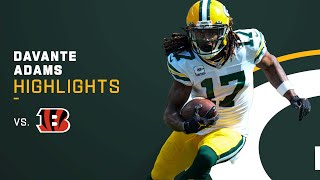 Every Davante Adams Catch vs the Bengals  NFL 2021 Highlights [upl. by Ilona]