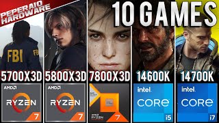 RYZEN 7 5700x3D Benchmark vs R7 5800x3D I5 14600K I7 14700K I9 14900K R7 7800x3D 1080p  1440p [upl. by Cherlyn751]