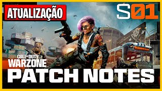 SAIU AGORA NOVO PATCH NOTE SEASON 1 WARZONE 4 e COD BLACK OPS 6 [upl. by Goldina]