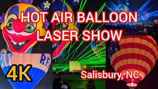 2024 Rowan County Fair Balloon Festival LaserShow Salisbury North Carolina [upl. by Rad]