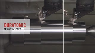 Duratomic Turning of Automotive Pinion [upl. by Ardnaeel]