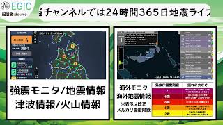 2024年11月16日 21時22分 陸奥湾 M46 10km 最大震度4 地震 緊急地震速報 [upl. by Arinaid]