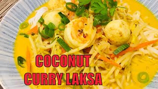 COCONUT CURRY LAKSASPICY CURRY LAKSA [upl. by Nlycaj417]