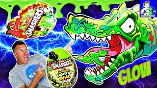 ZURU Smashers Mega Jurassic Light up Dino over 25 Dino mite glow surprises [upl. by Yrreb]