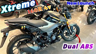 Hero Xtreme 160r 4v Dual Channel ABS 2024  New Updated Hero Xtreme 160R 4v Details Review [upl. by Assilem]