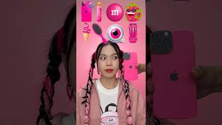 Random Pink Food ASMR Mukbang 3d shorts mukbang asmr eating [upl. by Aloz]