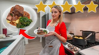 COOKING MY FAMILY A 5 STAR MEAL  VLOGMAS DAY 8 [upl. by Kitti826]