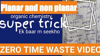 planar and non planar organic molecule super trick organic chemistry  coplanar trickarchi ghosh [upl. by Farrand664]