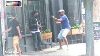 Leonardo DiCaprio Pulls Prank On Jonah Hill In New York [upl. by Lawley]