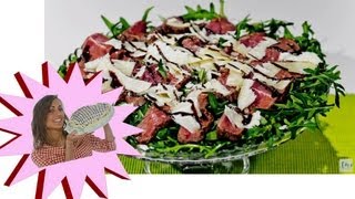 Tagliata di Manzo Rucola e Grana  Le Ricette di Alice [upl. by Kasper]