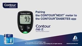 Pairing the CONTOUR NEXT meter to the app  CONTOUR NEXT  mgdl  Middle East enSAAE [upl. by Ribak]