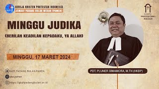 Ibadah Minggu Judika Minggu 17032024 Sore GKPI PAMEN  MEDAN [upl. by Aitnauq396]