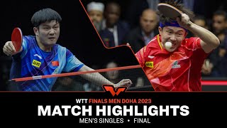 Fan Zhendong vs Wang Chuqin  MS Final  WTT Finals Men Doha 2023 [upl. by Anatolio417]