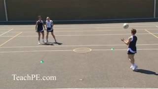 Netball  Attacking Movement  The Half Turn [upl. by Beckie]